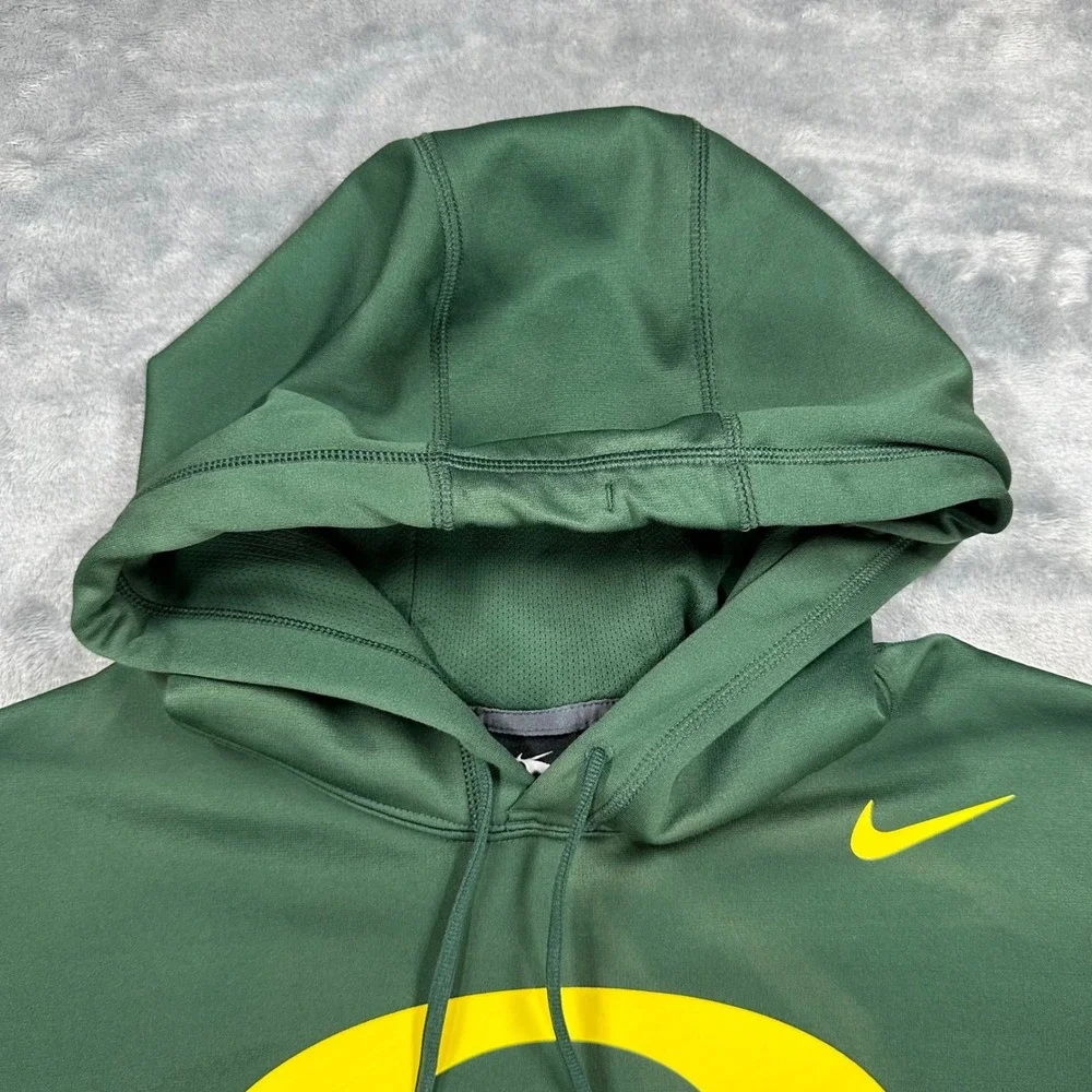 Nike Oregon Ducks Therma-FIT Hoodie Mens XL Green Yellow Pullover 29539X-OD1